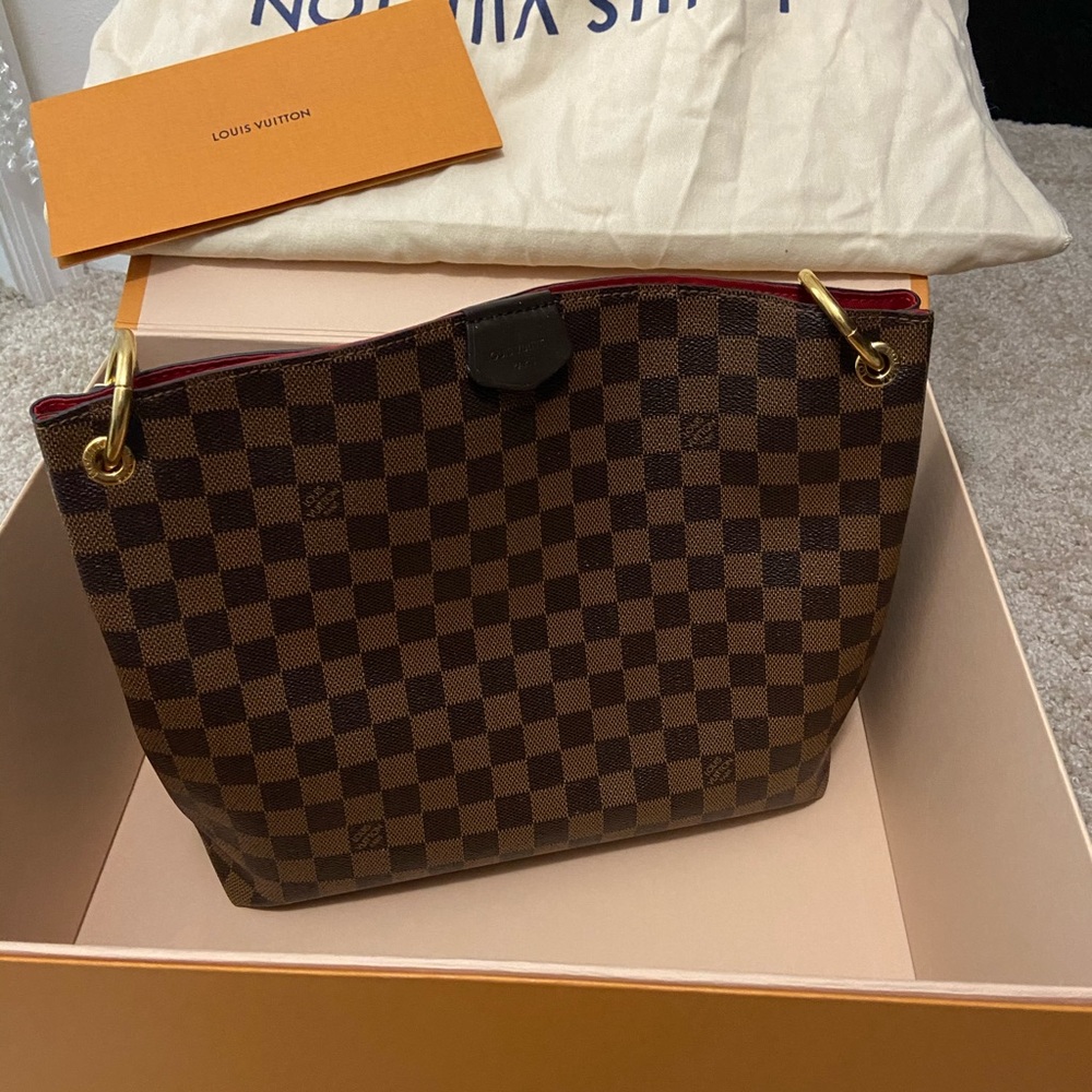 The Graceful PM hobo in graphic Damier Ebene